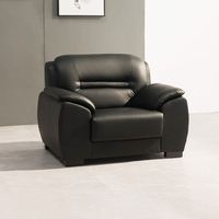 Ensemble de canapés de réception modulaires extensibles en cuir, style moderne et commercial, pour la maison, le bureau et l'hôtellerie