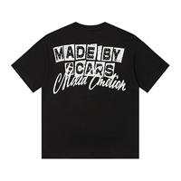 T-shirt décontracté oversize en coton à manches courtes pour homme, imprimé haute définition avec strass, style streetwear, collection été MIXED EMOTION