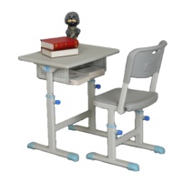 Meubles d'étude pour étudiants Table d'école à hauteur réglable Bureaux et chaises Bureau et chaise pour enfants