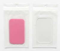 Palette de plateaux de colle de cils en Silicone, accessoires d'extension de cils flexibles, support adhésif en Silicone rose pour le front