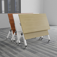 Table de conférence moderne en bois massif - Réglable, écologique, pliable et multifonctionnelle pour la maison, le bureau et la salle à manger