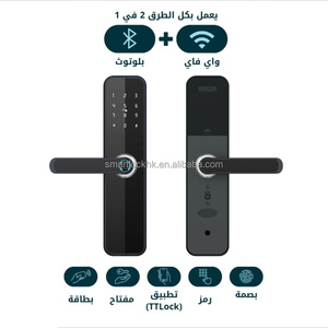 SINON ใหม่ Tuya WiFi สมาร์ทล็อค ระบบไบโอเมตริกซ์ สแกนลายนิ้วมือ ล็อคประตูดิจิตอล สำหรับอพาร์ทเมนท์อัจฉริยะ สำนักงาน โรงแรม ระบบรักษาความปลอดภัย ปรับแต่งได้ - Product Image 3