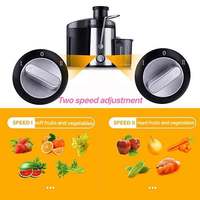 Extracteur de jus lent électrique à mastication inversée en acier inoxydable à grande bouche, éjection automatique de la pulpe, compatible lave-vaisselle, pour usage domestique
