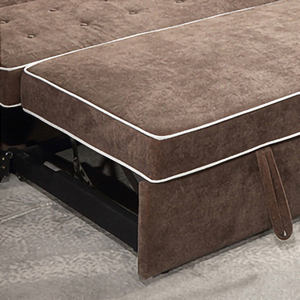 <span class=keywords><strong>Sofá</strong></span> de tela de doble uso, <span class=keywords><strong>cama</strong></span> de almacenamiento multifuncional moderna para dormitorio de Hotel o apartamento para sala de estar pequeña - Product Image 5