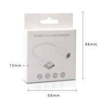Likai adaptor Jack Headphone USB Tipe C ke 3.5mm, kabel Dongle Audio USB C ke Aux, adaptor Jack Headphone USB Tipe C ke Aux