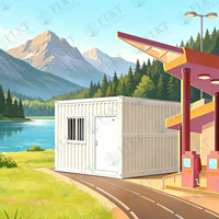 FLKT Villa Modulaire Préfabriquée Économique en Gros Prête à l'Expédition, Maison Conteneur Pliante et Cabine Compacte