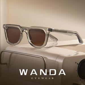 Lunettes de soleil carrées Wanda S31242, monture complète, UV400, protection solaire pour hommes, à la mode - Product Image 2