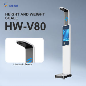 Báscula electrónica de altura y peso de acero de 300kg con pantalla LCD de medición de IMC compatible con OEM y ODM - Product Image 3