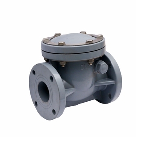 Válvula de Retención de Plástico CPVC de Alta Calidad de China, de 6 a 12 Pulgadas, DN150 a DN300, Estándar ANSI Válvula de retención de tipo oscilante CPVC con extremo de brida - Product Image 6