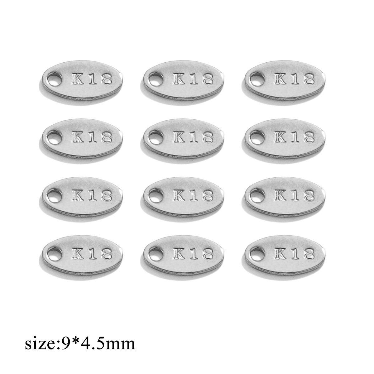 Steel color-oval carving 18K