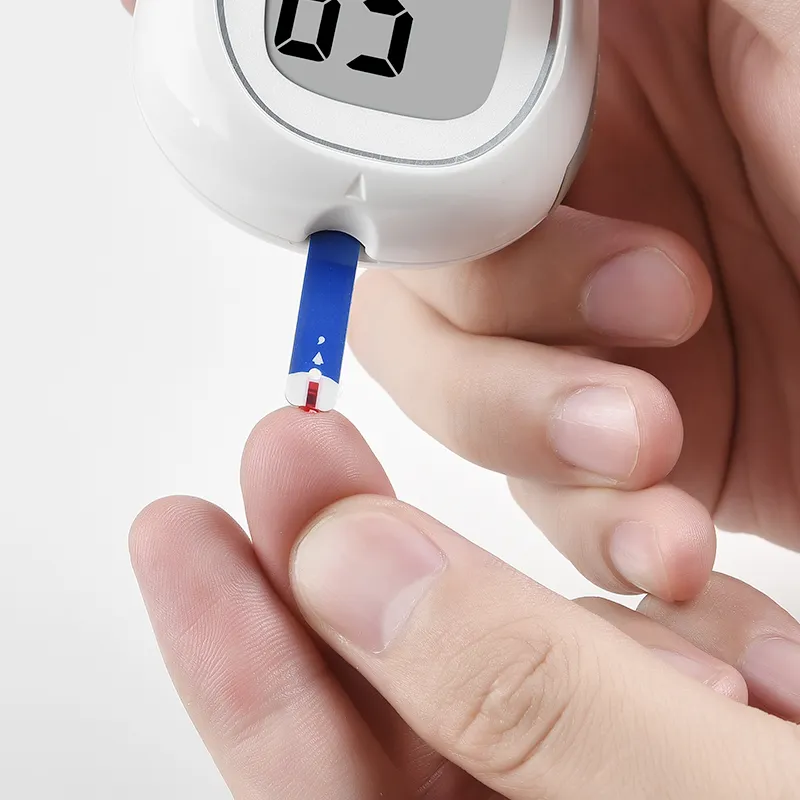 อุปกรณ์ตรวจสอบกลูโคส CE ISO Homecare Gluco Meter สำหรับโรคเบาหวาน