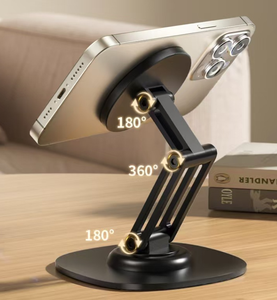 Supporto per Laptop in Lega di Alluminio e Silicone con Fissaggio Magnetico, Rotazione a 360°, Pieghevole e Portatile, per Tablet e Telefoni Cellulari - Product Image 6