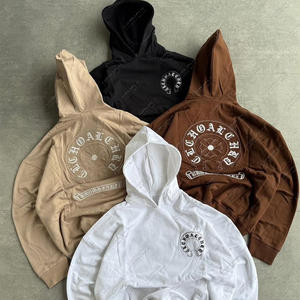 Custom Winter Heavyweight 100% Cotton Waterproof Windproof Embroidered <b>Oversized</b> Print Baggy <b>Hoodie</b> Sweatpants Set <b>Men</b> Tracksuit - Product Image 1