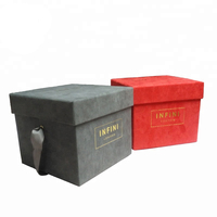 Boîtes à fleurs carrées en papier personnalisées en gros pour la Saint-Valentin, boîtes en carton carrées pour fleurs, emballages cadeaux pour bouquets de roses