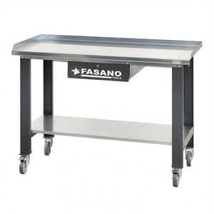 Fasano Tools Steel Workbench With <b>Drawer</b> And Shelf 48x30 Inch Mobile <b>Workshop</b> Table - Product Image 2