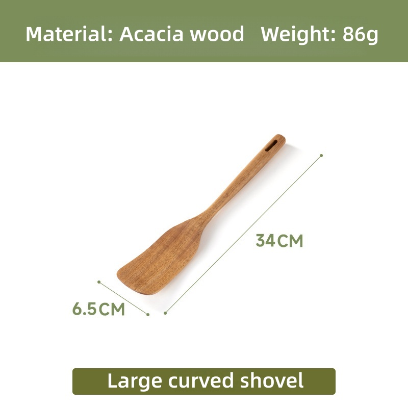 Espátula curva grande estilo madera color L