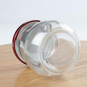 Botol penyimpanan Yogurt, disegel 100ml 200ml 250ml 300ml 380ml kaca bulat makanan penutup sarang burung puding jeli dengan tutup - Product Image 4
