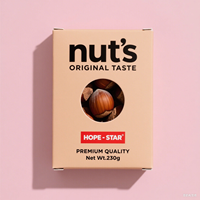 Boîte-cadeau d'emballage de fruits secs de casse-croûte de carton personnalisé écologique pour les noix