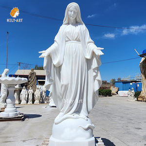 人命サイズ手彫りカトリック宗教大理石メアリー像販売 - Product Image 5