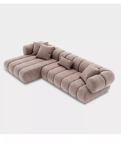 Canapé de bureau moderne trois places avec revêtement en tissu, mobilier multifonctionnel et peu encombrant pour salon et appartement, design simple
