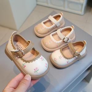 Nouvelles Chaussures de Bébé Fille Version Coréenne Automne 2025 avec Broderie Nœud Papillon, Chaussures de Princesse <span class=keywords><strong>pour</strong></span> Enfants Apprentissage de la Marche - Product Image 3