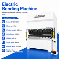 Mesin Tekuk Plat Logam Presisi Tinggi 3200mm, 135 Ton Smart CNC Automatic Servo Press Brake