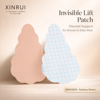 XINRUI Cache-tétons triangulaires push-up, adhésifs invisibles réutilisables, sans couture, motif floral, lingerie intime pour femme
