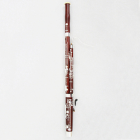 FBN-300 Bassoon Maple Canggih dengan Finishing Mahoni, Nada Ganda C D, 2 Bocals untuk Pertunjukan Rekital Band Angin