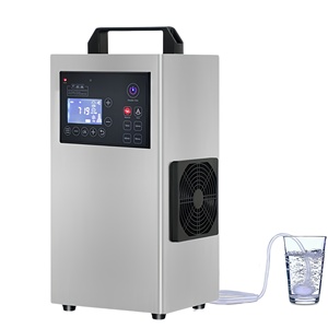 Machine de générateur d'<span class=keywords><strong>ozone</strong></span> de source d'air Flygoo 2g <span class=keywords><strong>3g</strong></span> <span class=keywords><strong>5g</strong></span> système d'ozoniseur de machine de purificateur d'eau de refroidissement par air vertical