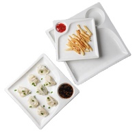 Assiette en mélamine pour chips et sauce, idéale pour servir des dumplings et des sushis japonais – Fournisseur d'usine pour la restauration