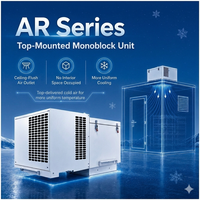 Unidad de Refrigeración Monobloque de Techo, 220-240V, 1,50HZ, 0.75HP, 997W de Capacidad de Enfriamiento, Venta al Por Mayor de Fábrica, 1 Año de Garantía en el Motor