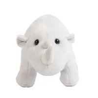 Mainan Boneka Hewan Putih Rhinoeros Super Lucu