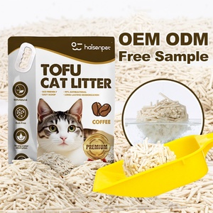 Arena para Gatos de Tofu Ultra Absorbente de Aglutinación Rápida, Baja en Polvo, Arena para Gatos de Soya Natural para una Fácil Limpieza, Fábrica OEM - Product Image 1