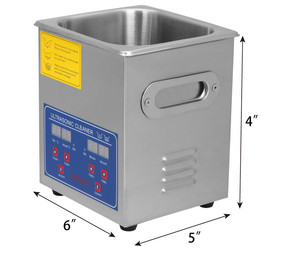 Limpiador Ultrasónico Digital Potente de Acero Inoxidable con Tanque de 3L, Fuente de Alimentación Eléctrica con Temporizador y Calentamiento, desde Almacén en la República Checa - Product Image 1