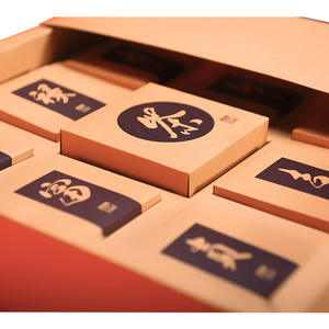 Emballage de boîte à gâteaux de lune personnalisé de qualité alimentaire de luxe avec ruban Conception d'emballage Emballage de boîte à gâteaux de lune de qualité alimentaire <span class=keywords><strong>L</strong></span> - Product Image 6