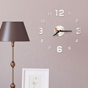 <span class=keywords><strong>Horloge</strong></span> Murale Numérique Moderne DIY de Haute Qualité, Grand Miroir Acrylique 3D, Décoration pour Maison et Bureau - Product Image 5