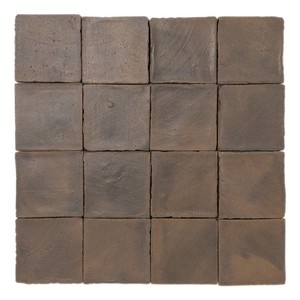 Piastrella Quadrata Chroma Siena 10x10 Marrone Finitura Opaca per Pavimento e Parete - Product Image 1