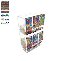 Distributeur de paquets de cartes Pokémon en acrylique, distributeur de cartes Pokémon, distributeur de cartes de jeu TCG pour usage commercial