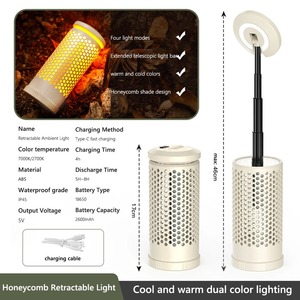 Telescopic Camping <b>Light</b> USB Rechargeable Camping Lantern Outdoor <b>Light</b> <b>Table</b> Lamp for Camping Hiking - Product Image 4