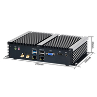 En stock EGLOBAL mini pc i5 8250U 6COM pos máquina NUC mini pc VGA LAN Win10 PC industrial sin ventilador