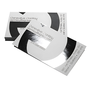 Bán Buôn Thẻ Kinh Doanh Đóng Dấu Lá Vàng Hoặc Bạc In Mờ Phong Cách Sang Trọng Theo Yêu Cầu - Product Image 2