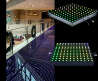 Plancher de danse LED à pixels pour DJ, 50*50*7cm, éclairage extérieur, disco, vidéo numérique, plexiglas, scène de mariage, IP65, 15W, vert, rouge
