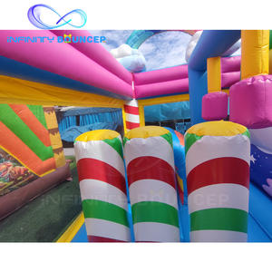 Château gonflable <span class=keywords><strong>licorne</strong></span> <span class=keywords><strong>magique</strong></span> Instagram-Worthy, combo avec un design <span class=keywords><strong>nuage</strong></span> arc-en-ciel vibrant pour des fêtes en plein air dignes d'un cliché - Product Image 4