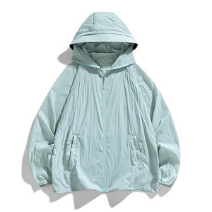 Chaqueta con Capucha Protectora Solar UPF50+ con Logotipo Personalizado, Fresca, Transpirable, para Verano, Protección UV, Ropa de Pesca para Parejas Masculinas - Product Image 6