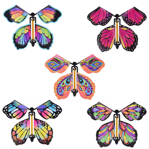 Vente en gros usine Papillons magiques volants à énergie élastique, Papillons magiques à remonter, Papillons à remonter - Product Image 1
