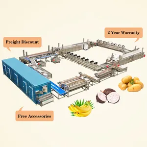 Automatic Cassava and Potato Plantain Banana Chips Making Machine Production Line