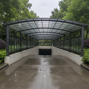 Abri <span class=keywords><strong>de</strong></span> voiture moderne et durable en alliage d'aluminium <span class=keywords><strong>de</strong></span> luxe <span class=keywords><strong>avec</strong></span> structure antirouille et toit pare-soleil pour le stationnement extérieur des véhicules et l'utilisation en entrepôt - Product Image 2