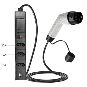 250V 20A 5M tipo <span class=keywords><strong>2</strong></span> EV adattatore di scarico V2L Ev caricatore cavo <span class=keywords><strong>Schuko</strong></span> con presa brasiliana - Product Image 1