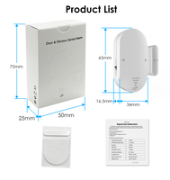 Sistem Alarm Keamanan Rumah Anti Maling Terbaik untuk Apartemen, Toko, Pabrik, Sensor Alarm Pintu dan Jendela dengan Remote