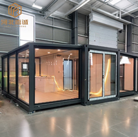 Maison préfabriquée modulaire pliable de haute qualité, norme australienne, 20 pieds, à double aile extensible, pour maisonnette moderne